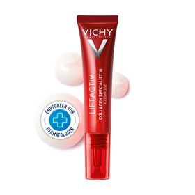  Vichy Liftactiv Collagen Specialist Augenpflege: Mildert sichtbar Krähenfüße, Tränensäcke und Augenringe.