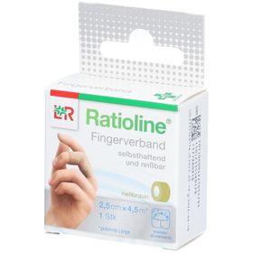 Ratioline Selbsthaftende Fingerverbindung 2,5cm x 4,5m Hellbraun