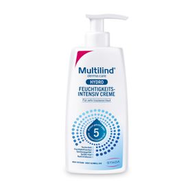 Multilind® derma:care HYDRO Feuchtigkeits-Intensiv Creme: Für sehr trockene Haut. Langanhaltende Feuchtigkeit. Mit Ceramide NP, Panthenol, Glyzerin, Rizinusöl, Beerenwachs