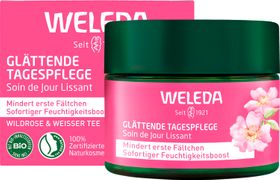 Weleda Glättende Tagespflege Wildrose & Weißer Tee - Sofortiger Feuchtigkeitsboost