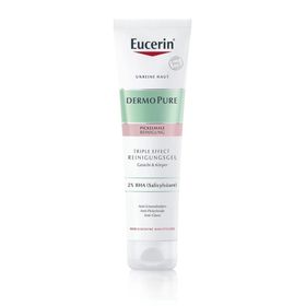 Eucerin DermoPure Triple Effect Reinigungsgel – Waschgel mit Salicylsäure – Reinigungsgel fürs Gesicht bei Unreinheiten