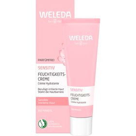 Weleda Sensitiv Feuchtigkeitscreme - Parfümfrei mit Bio-Mandelöl für sensible, trockene Haut