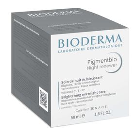 BIODERMA Pigmentbio Night Renewer - Aufhellende Nachtcreme für zu Pigmentflecken neigende Haut mit Vitamin C, E & kollagenfördernden Wirkstoffen