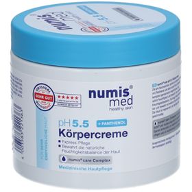 Feuchtigkeitsspendende Körpercreme mit hautfreundlichem pH-Wert 5,5 für empfindliche und trockene Haut.