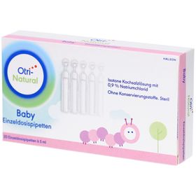 OtriNatural Baby, isotone Kochsalzlösung, 20 Einzeldosispipetten à 5 ml