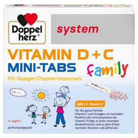 Doppelherz® system VITAMIN D + C MINI-TABS family
