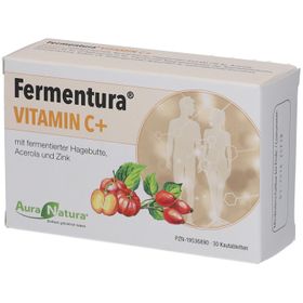 AuraNatura Fermentura Vitamin C+ Kautabletten mit Hagebutte, Acerola & Zink