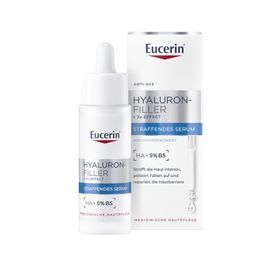 Eucerin® Hyaluron-Filler + 3x Effect Straffendes Serum – Anti-Aging Serum mit ultraleichter Textur, mildert feine Linien und stärkt die Hautbarriere