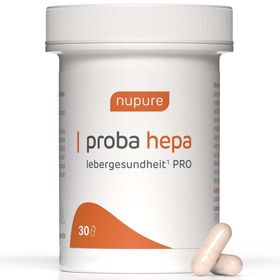 Nupure Proba Hepa Lebergesundheit PRO – 5-in-1 Nahrungsergänzung für die Leber mit Cholin, Artischocke, Mariendistel, Igelstachelbart & Lactobacillus paracasei D3-5