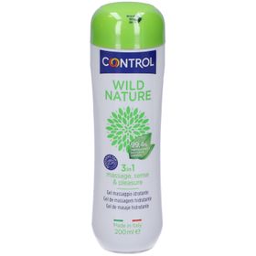 Control 3-in-1 *Wild Nature* Gleit- und Massagegel mit Massage-Aufsatz