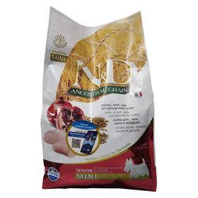 Trockenfutter Farmina N&D Low Ancestral Grain - Hund Senior Mini - Huhn & Granatapfel