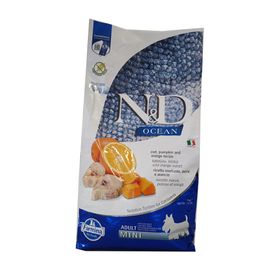 Trockenfutter Hund Farmina N&D Ocean - Adult Mini - Kabeljau Kürbis