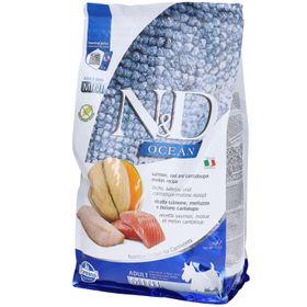 Trockenfutter Hund Farmina N&D Ocean - Adult Mini - Lachs Kabeljau Melone