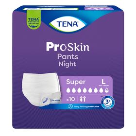 TENA PANTS NIGHT SUPER L 10PZ