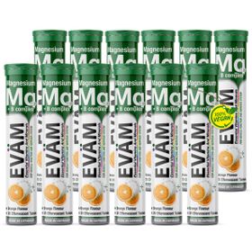 EVÄM Magnesium + B Komplex Brausetabletten - 12 Set
