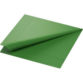 4x Zelltuchservietten 40 x 40 3-lagig 1/4 Falz leaf green