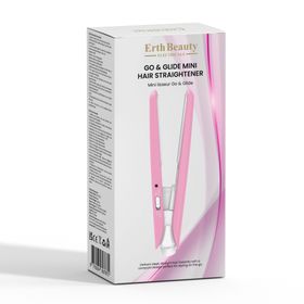 ErthSkin London Go & Glide Mini-Haarglätteiser Rosa