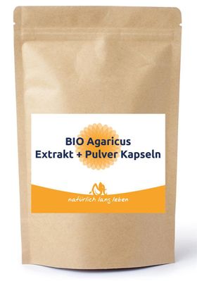 natürlich lang leben BIO Agaricus Extrakt + Pulver