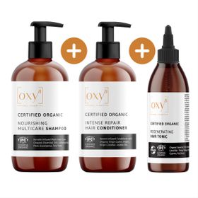 oxy8 Naturkosmetik Set - Perfekt als Geschenk: SHAMPOO & HAIR CONDITIONER & HAIR TONIC