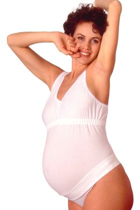 MYSANITY Umstandstop mit Bauchstütze Weiß