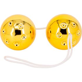 Liebeskugeln Plastik, gold