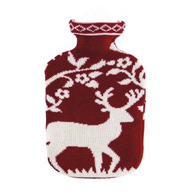 Sänger Wärmflasche Strick Öko-Tex Hirsch