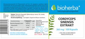 Bioherba Cordyceps Sinensis Extrakt Kapseln