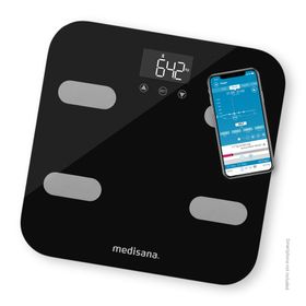 medisana BS 602 Körperanalysewaage mit W-LAN oder Bluetooth - Personenwaage mit Körperanalyse App