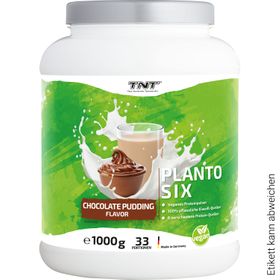 TNT Planto Six, veganes Mehrkomponenten Protein, super cremig und lecker im Schoko-Pudding Geschmack