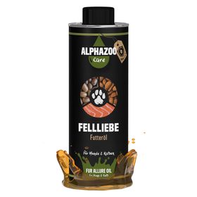 ALPHAZOO Fellliebe Futteröl für Hunde und Katzen