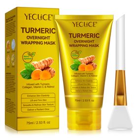 ALIVER Kollagen Nachtmaske für Gesicht mit Retinol Vitamin C Kurkuma