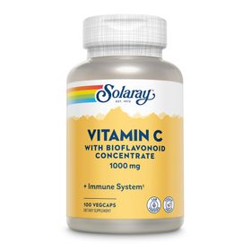 Solaray Vitamin C 1000 mit Hagebutte, Acerola & Bioflavonoid