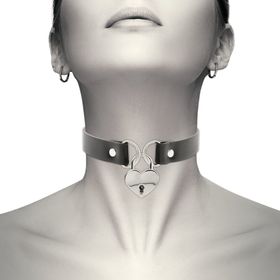 Coquette chic desire hand crafted choker keys heart