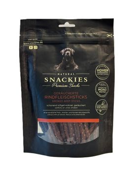 Snackies Geräucherte Rindfleischsticks mit Grünlippmuschel