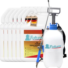 FUTUM 6x5L Teppichkäferspray + 5L Sprüher
