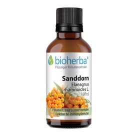 Bioherba Sanddorn  Elaeagnus rhamnoides L.  Tropfen  Tinktur Extrakt