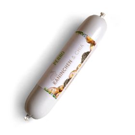 PERRO Delikatessrollen Menü Kaninchen & Chia - Monoprotein Hundewurst
