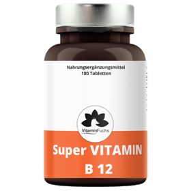 Vitamin B12 Lutschtabletten - Super Vitamin B12 mit orangen Geschmack von VitaminFuchs