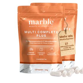 marble© Multivitamin Complete Plus - 27 Pflanzenextrakte & Mikronährstoffe- Sparset