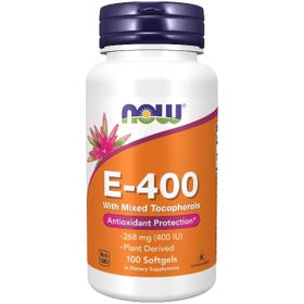 Now Foods Vitamin E-400 mit gemischten Tocopherolen 100 Weichkapseln