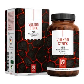 MSM Komplex mit Vitamin C  aus Acerola- Methylsulfonylmethan vegan - Vulkanstark - NATURTREU®