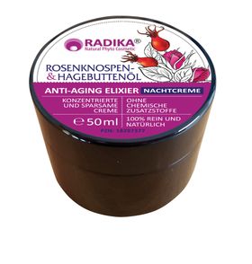 Bioherba Anti-Aging Creme mit Rosenknospen- & Hagebuttenöl 50ml