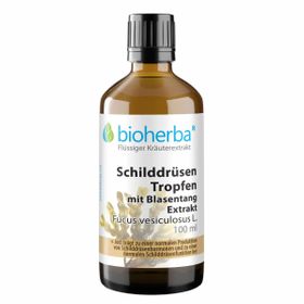 Bioherba Schilddrüsen Tropfen mit Blasentang Extrakt Tinktur Extrakt
