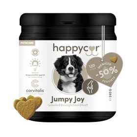 happycor® Jumpy Joy Funktionssnack für Gelenke, Beweglichkeit und Mobilität bei Hunden