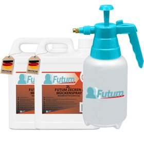 FUTUM 2x2L Zecken- / Mückenspray + 2L Sprüher