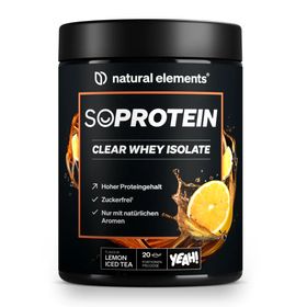 natural elements SoProtein Clear Whey Isolate Lemon Iced Tea