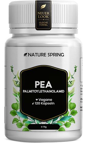 PEA Kapseln - Palmitoylethanolamid in hochreiner Qualität mit 600 mg pro Kapsel