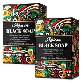 P-Beauty Afrikanische Schwarze Naturseife für Hautpflege