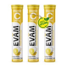 EVÄM Vitamin C, Brausetabletten - 3 Set