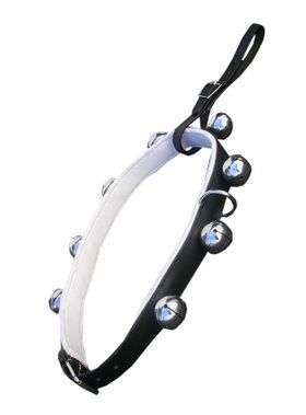 Schellenkranz  Schellengeläut schwarz/weiß unterlegt Glockengeläut für Pferde XL